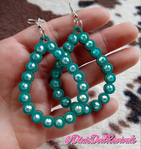 Perla Earrings (Dark Turquoise)