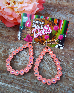 Perla Earrings (Coral)